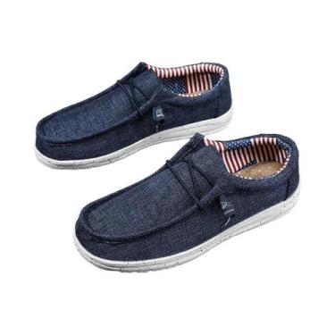 Imagem de Tênis Casuais Masculinos plus Size Em Lona Respirável E Leve Para Cami