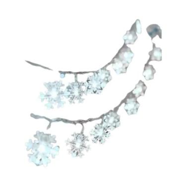 Imagem de Luzes De LED Em Forma De Floco De Neve Com Bateria USB Para Árvore De 