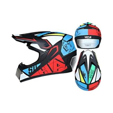 Imagem de Capacete De Motocross Infantil Unissex Para Bicicleta E ATV Certificad