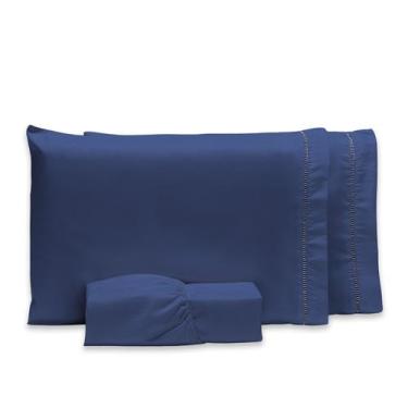Imagem de Roupa de Cama Casal 400 Fios Micropercal 3 Pçs Jogo de Lençol Extra Ma