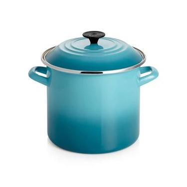 Imagem de STOCKPOT LE CREUSET EM AÇO ESMALTADO 26CM 11L AZUL CARIBE 56000121700003
