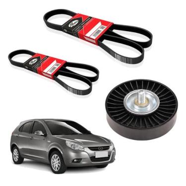 Imagem de Kit Correia Alternador E Direção Com Polia Para JAC J3 1.4 1.5 2011 A 