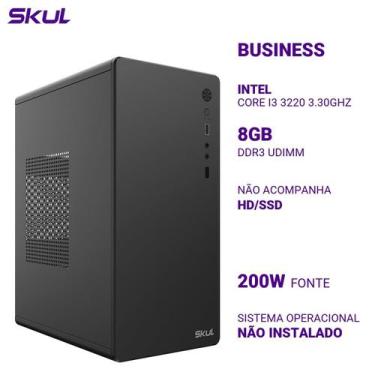 Imagem de Computador B300 Core I3 3220 3.30GHz Mem 8GB DDR3 Sem HD SSD - SKUL