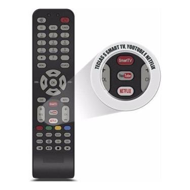 Imagem de Controle Tv Semp Tcl 4k Rc199e You Tube Netflix L32S4700S - Sky