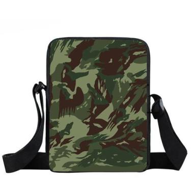 Imagem de Bolsa Mochila Camuflada de Ombro Masculina Resistente Estilo Militar -