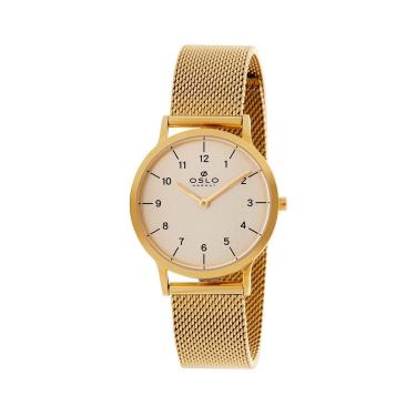 Imagem de Relógio Oslo Feminino Slim OFGSSS9T0003 C2KX Dourado-Feminino