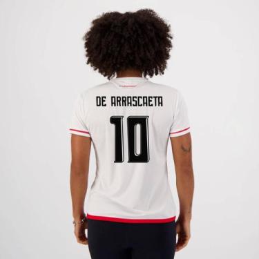 Imagem de Camisa Flamengo Approval Feminina Branca 10 De Arrascaeta - Braziline,