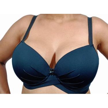 Imagem de Sutiã Plus Size Base (54-56) Cruzada Reforçado, Up., 54, Preto