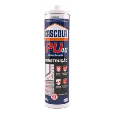 Imagem de Selante PU40 Cascola 380g Cinza ou Branco Poliuretano Vedação, Branco