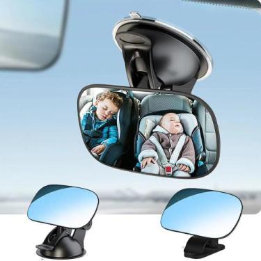 Imagem de Espelho Retrovisor Ajustável De Visão Ampla Para Carro, Espelho De Seg