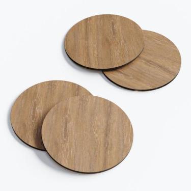Imagem de Kit 4 Porta Copos Sousplat Pequeno 8 cm Descanso De Copos Decoração Me