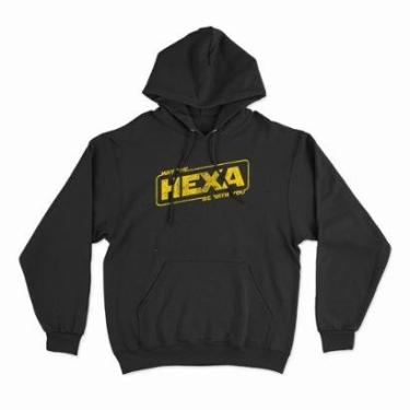 Imagem de Moletom Com Capuz May The Hexa Be With You-Unissex
