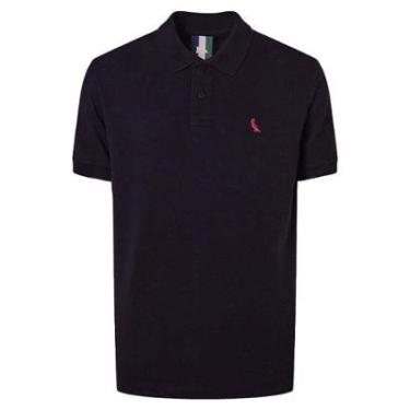 Imagem de Camisa Polo Reserva Piquet Class Red Bird Masculina Preta-Masculino