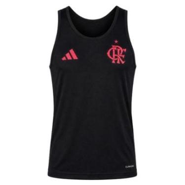 Imagem de Regata Flamengo 3S Adidas Preta-Masculino