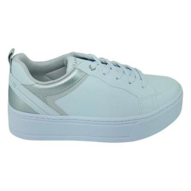 Imagem de Tenis Casual Ramarim Feminino Plataforma Lancamento Original, 37, Bran