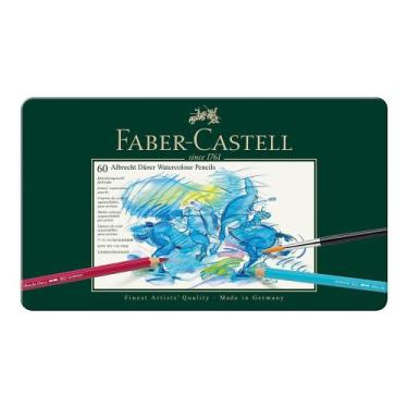 Imagem de Lápis de Cor Aquarelável Faber Castell Albrecht Dürer 60 Cores - FABER