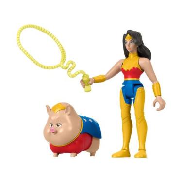 Imagem de Bonecos Mulher Maravilha e PB  DC Super Pets  Fisher Price Mattel HGL0