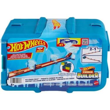 Imagem de Hot wheels caixa pista track builder acrobacias gelo hnj66 hot wheels 