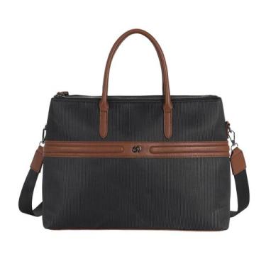 Imagem de Pasta Executiva Feminina Notebook Transversal Original Gash, Preto