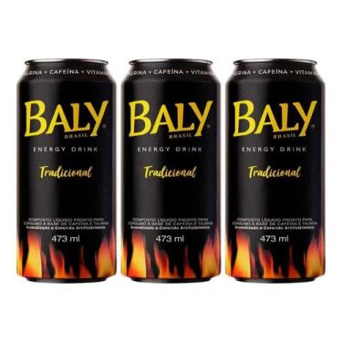 Imagem de Kit C/3 Energetico Baly Brasil Tradicional 473ml