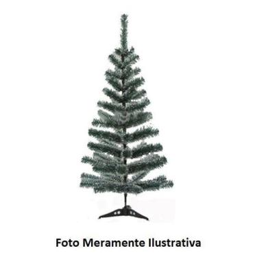Imagem de Árvore de Natal com Galhos Verde Cheios de Neve - 90 cm - NATALKASA