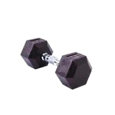 Imagem de Dumbbell Halter Sextavado 2kg Liveup Peso Mão Emborrachado - Liveup Sp
