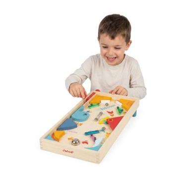 Imagem de Pinball de Madeira Infantil Brinquedo Educativo Janod