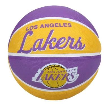 Imagem de Bola de Basquete Wilson Los Angeles Lakers Team Retro Mini