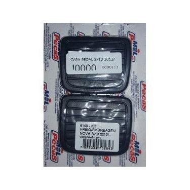 Imagem de Capa Pedal Borracha Nova S-10 2013 em diante Freio e Embreagem - Mil P