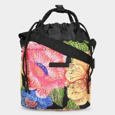 Imagem de Lancheira Farm Ziriguidum Max Floral Paraíso Feminina, Preto, Único