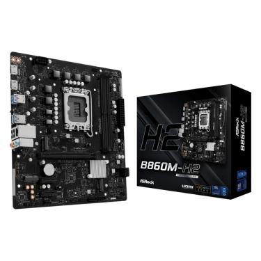 Imagem de Placa Mãe ASRock B860M-H2 (LGA 1851 - DDR5 8333 O.C) - Chipset Intel B860M - 2 Slots M.2 - Micro ATX