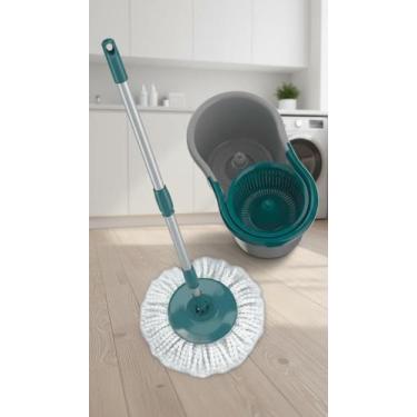 Imagem de Mop Giratório com Balde 8L e Cabo Inox Ajustável - Congratulations Sto