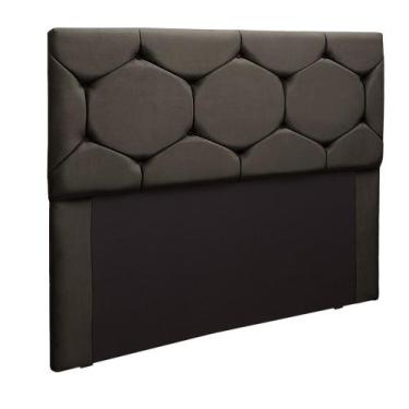 Imagem de Cabeceira Estofada Helena Casal 140 cm para Cama Box Suede animaleh - 