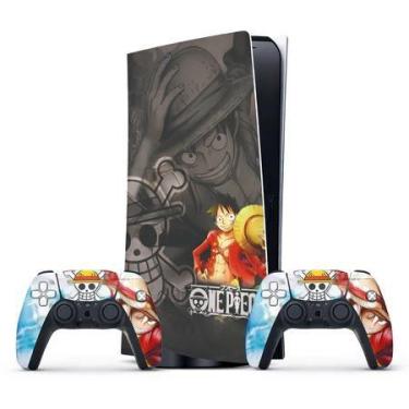 Imagem de Skin Adesiva PS5 Pro Com Disco E Controles One Piece - Resitank, VINIL