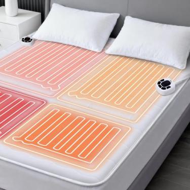 Imagem de Protetor de Colchão Aquecido Reaks King Size com 4 Zonas e Controle Du