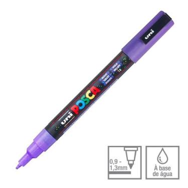Imagem de Caneta Posca Marcador PC-3ML Violeta Glitter 12 Uni-Ball - Uni Ball