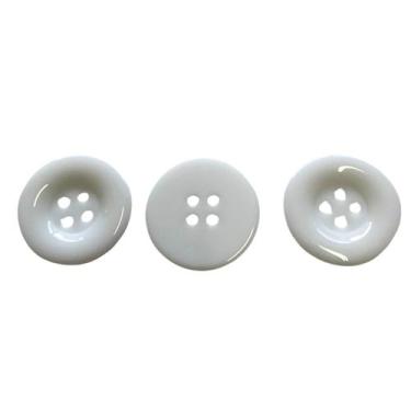 Imagem de Botão Costura Branco 40L 25mm 4 Furos - 200 peças - Inova Aviamentos