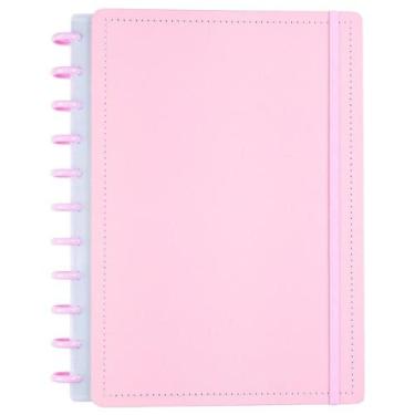 Imagem de Caderno Disko All Rosa Capa Dura Grande G Disco Reposic.