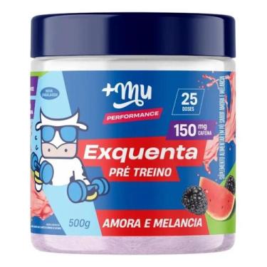 Imagem de Pré-Treino Exquenta +Mu Sabor Amora e Melancia 500g Vegano e - Congrat