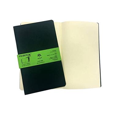 Imagem de Caderneta, Filibook, Verde e Marfim, 30 Folhas, 21x12,5, 2 Unidades