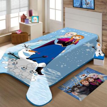 Imagem de Cobertor Juvenil Jolitex Solteiro 1,50X2,00M Disney Frozen