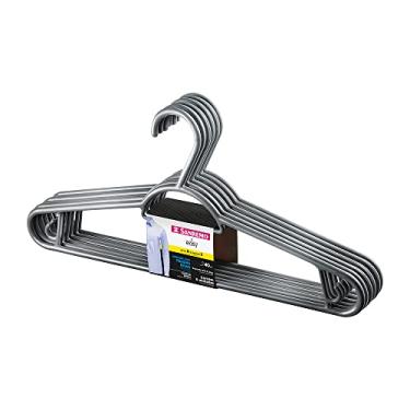 Imagem de Sanremo - Cabide Plástico Adulto para Roupas Médias Pendura Mais, Embalagem Leve 6 Pague 5 Unidades, Linha Easy