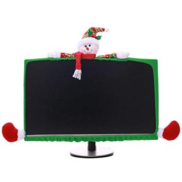 Imagem de Capa para monitor de computador de presente Wendry, desenho 3D de Natal de 19 a 27 polegadas para monitor de computador PC tela capa protetora de moldura, corte tridimensional, imagem de desenho animado é bonito e vívido, Wendrygtxavrn9cy-12