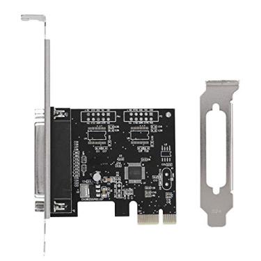 Imagem de PCI Express Placa de porta paralela única, PCIE para porta paralela de impressora LPT, para impressoras, programadores, scanners, etc., suporte, OS X e Linux