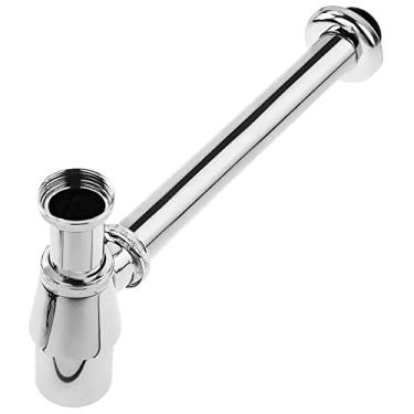 Imagem de Sifão Lavatório Banheiro Metal Com Copo Cromado 1.1/2 x 7/8