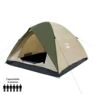 Imagem de Barraca Camping Araguaia Alta Premium Cobertura Impermeável para 6 Pessoas BEL