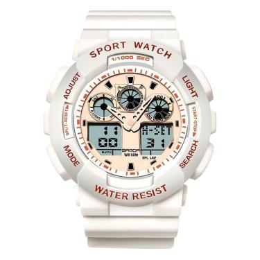 Imagem de  Relógio Esportivo Feminino Digital Analógico Multifuncional Casual  A Prova D`água