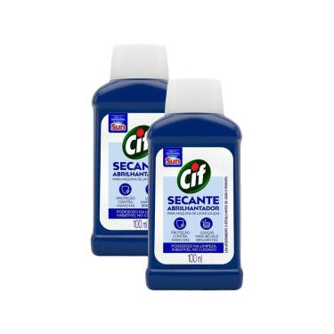 Imagem de Kit 2 Secante Abrilhantador Cif para Lava Louças 100ml