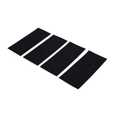 Imagem de 4 peças de almofadas de espuma impregnadas de carbono,Filtros de esponja de carbono, 24,3 x 10,4 cm almofada de filtro com infusão de carbono para purificador de ar