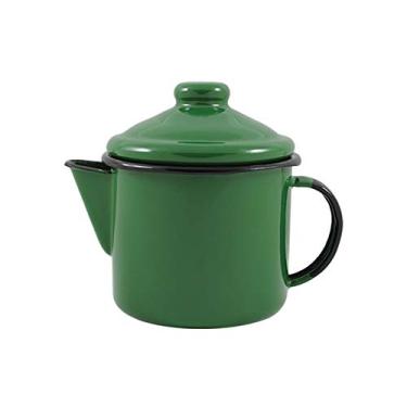 Imagem de Bule para chá 10 Esmaltado Verde 600 ml - Ewel